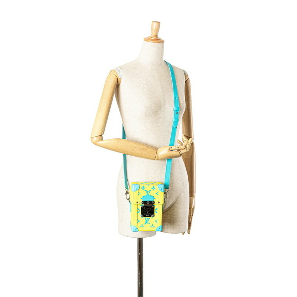 Louis Vuitton Playground Vertical Trunk Crossbody Bag Bum Yellow Blue - Picture 6 of 6